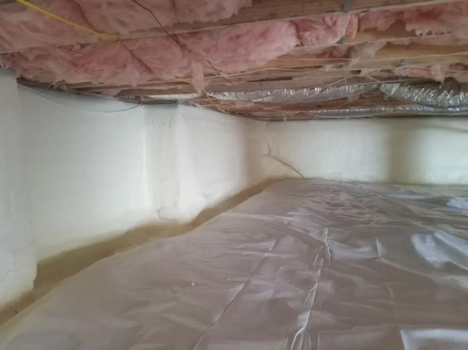 Crawl space encapsulation with closed-cell spray foam for Attic Insulation in Medina